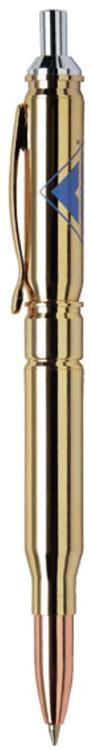 Strike Gold Click Ballpoint Brass Pen 1