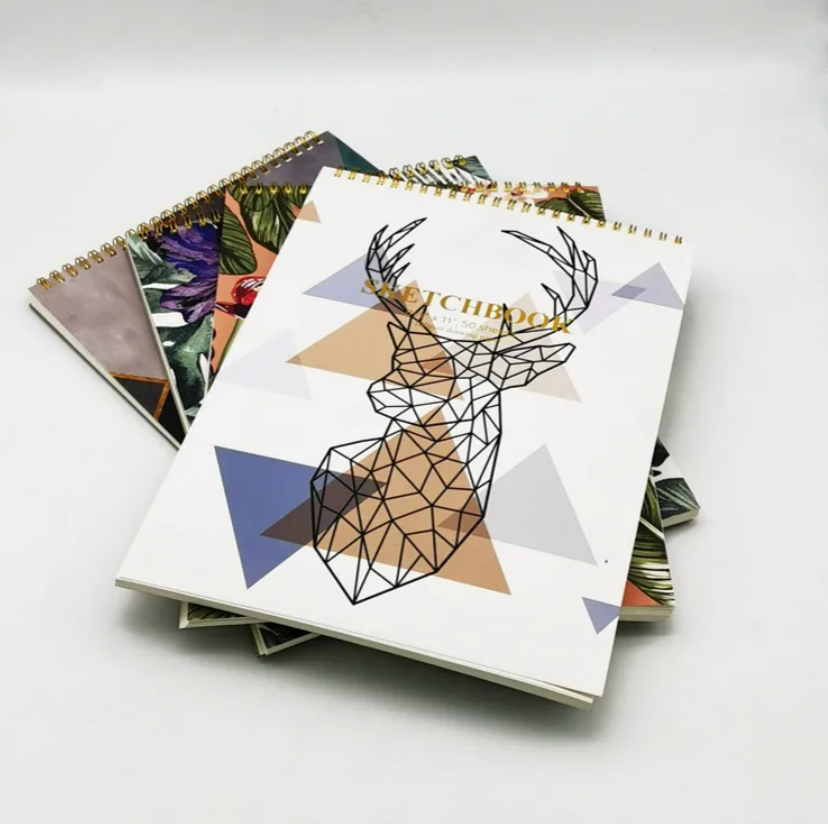 A4 Custom Spiral Binding Sketchbook Drawing Pad Sketch Book 3