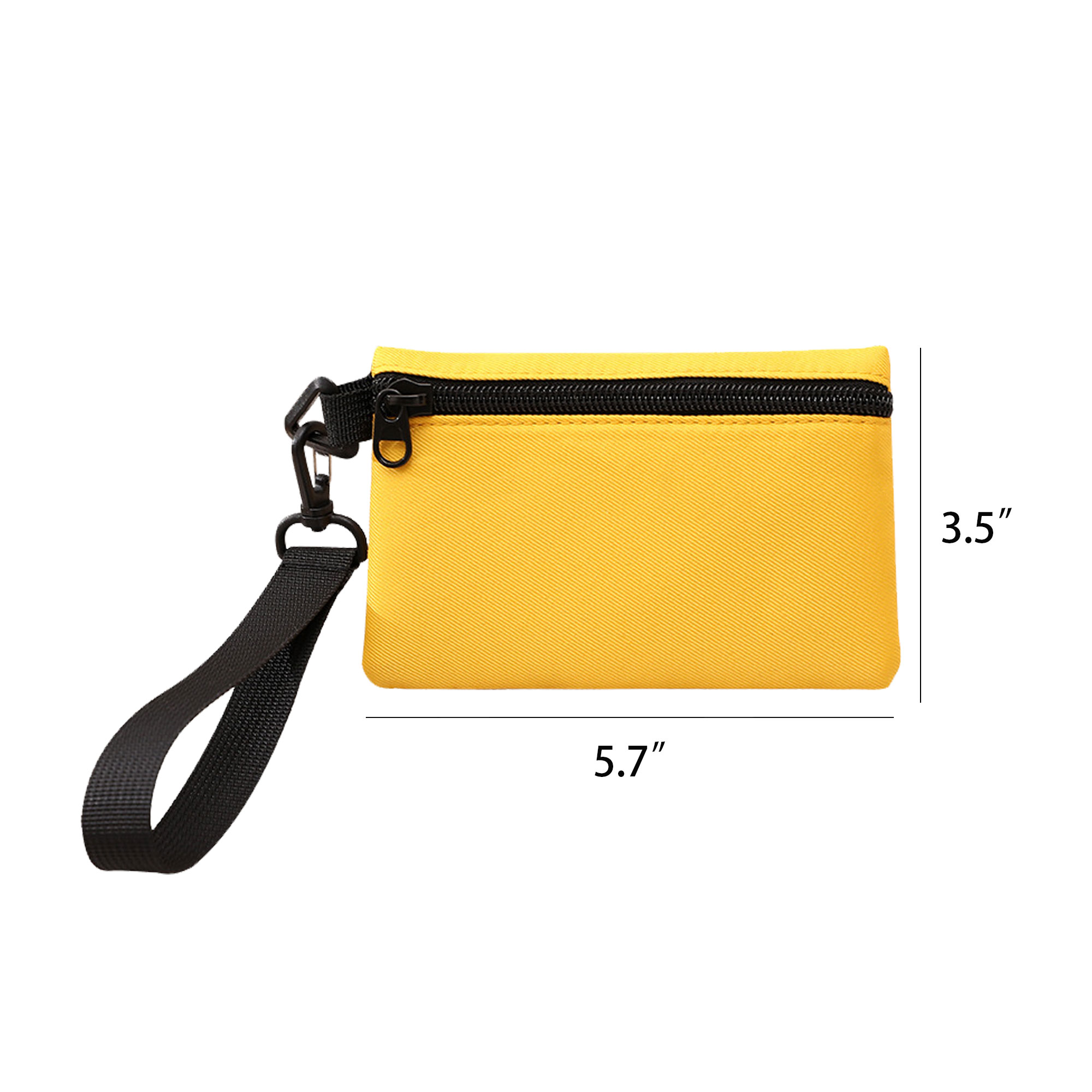 Small Fabric Zippered Wristlet 1