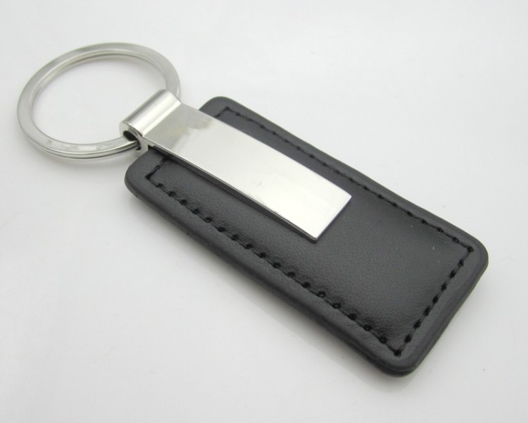 Zinc Alloy PU Leather Key Chains / Rings with Custom Logo 1