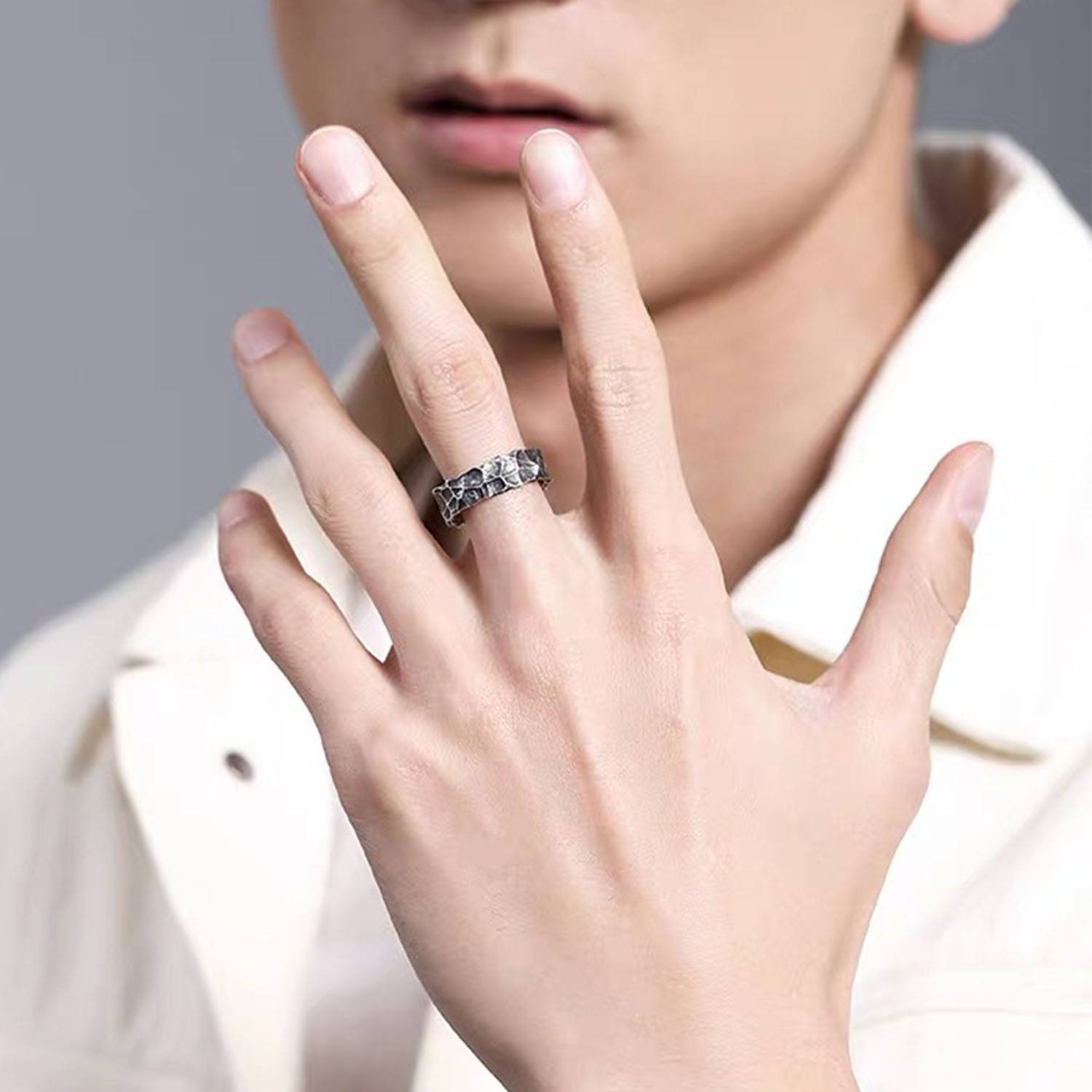 Open Crack Ring For Men 5