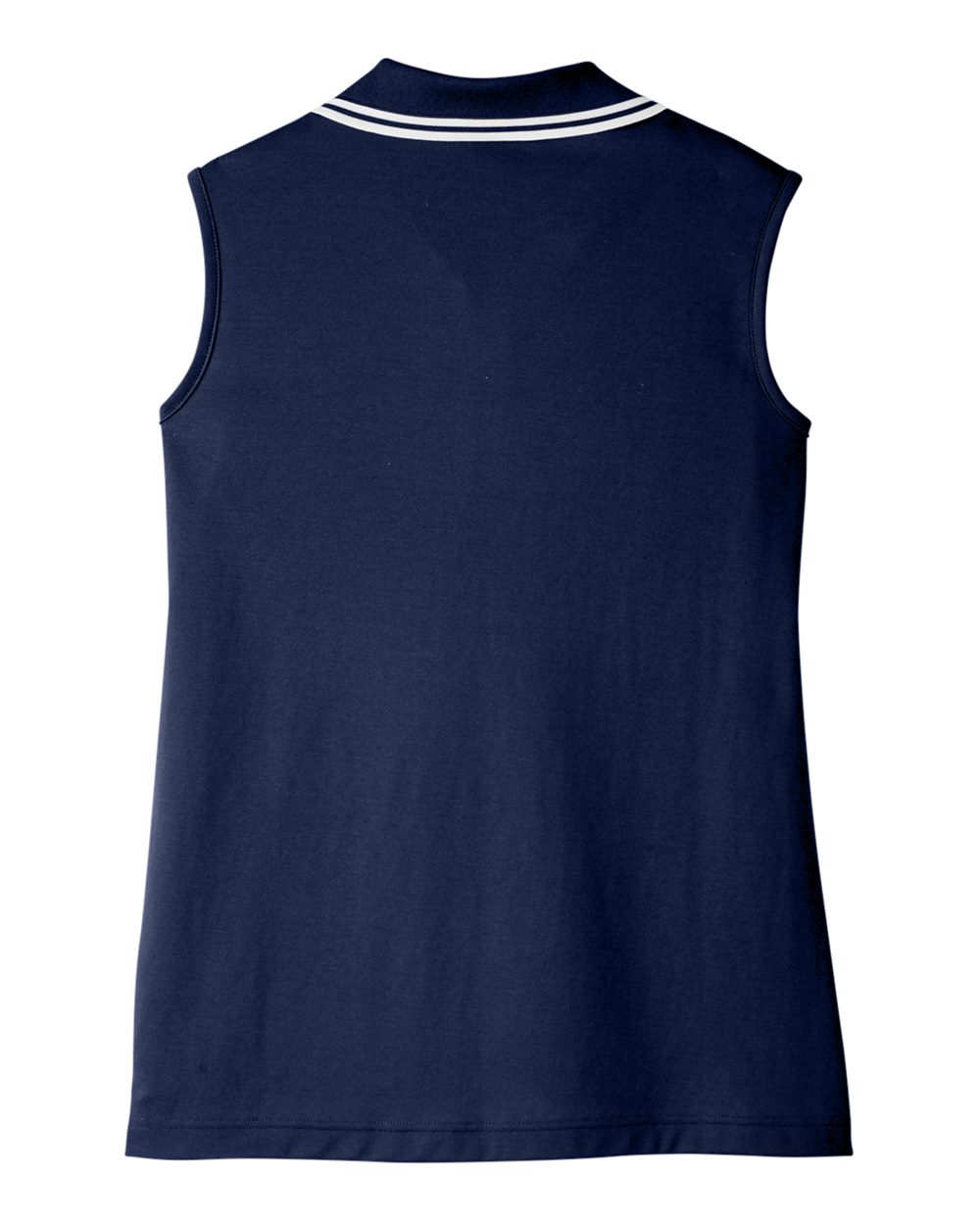 Women's CrownLux Performance® Plaited Tipped Sleeveless Polo - DG20SW 19