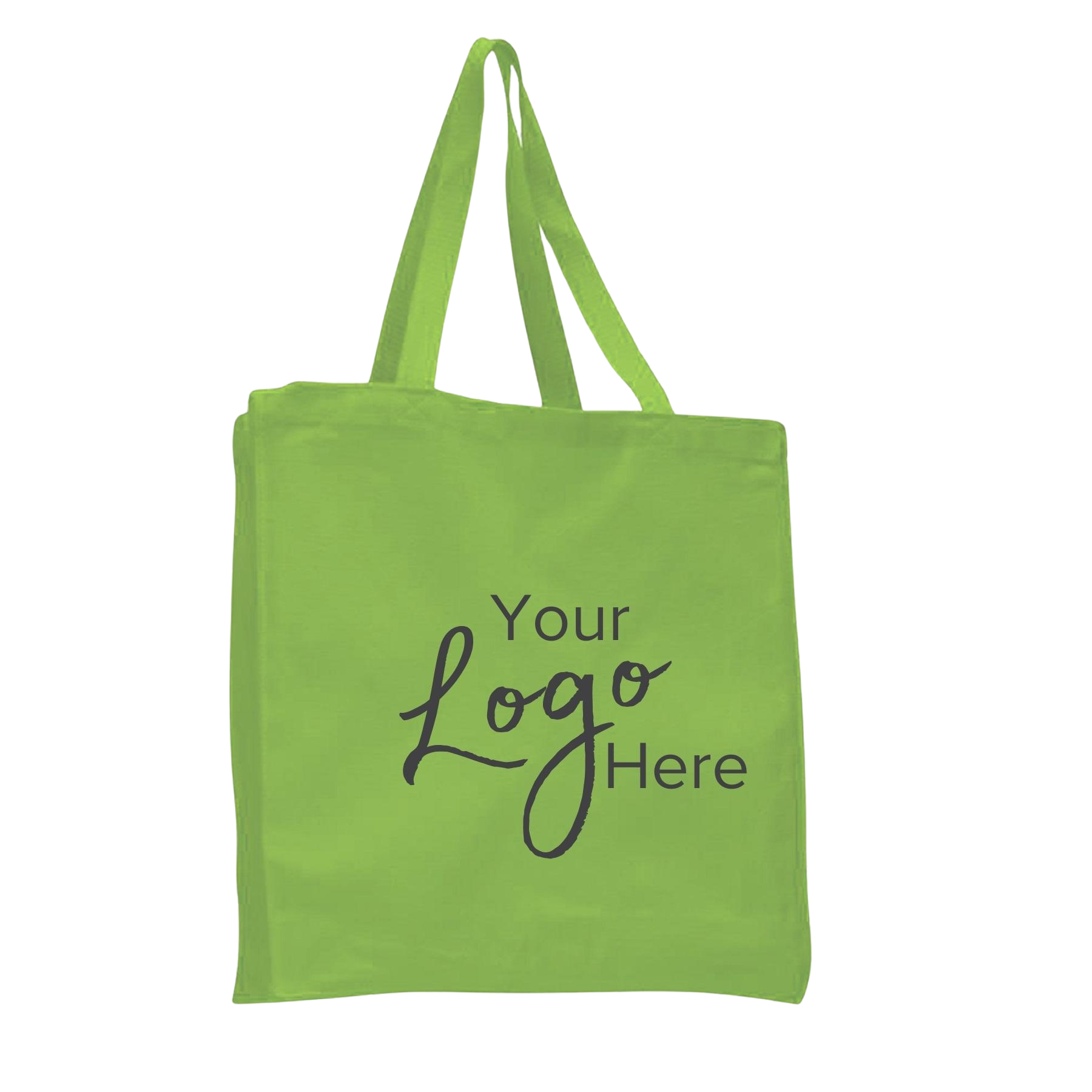 Canvas Shopper Bag 14" W x 15" H with 4" Gusset, custom tote bag with logo imprint 9