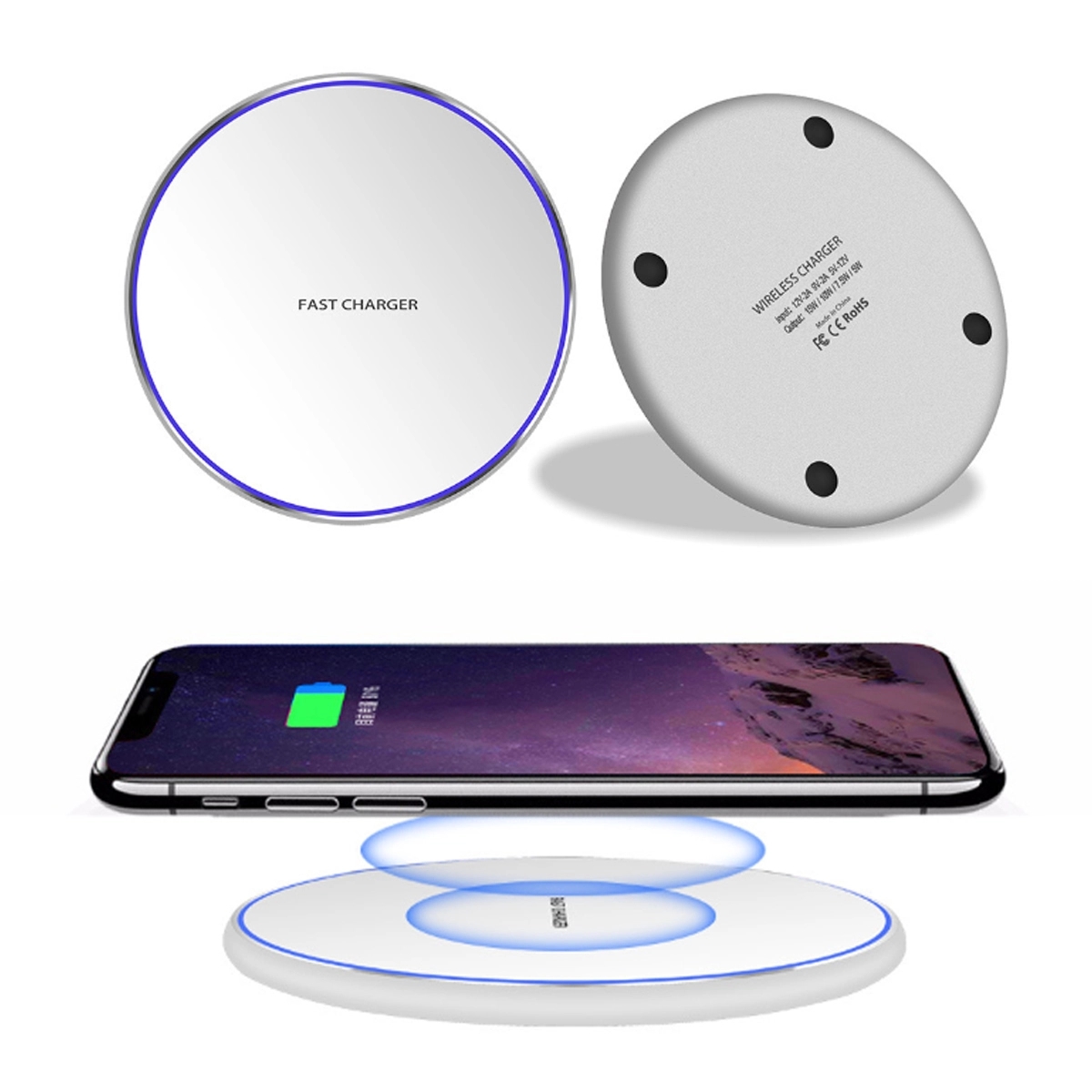 10W Thin Aviation Aluminum Wireless Charger 1
