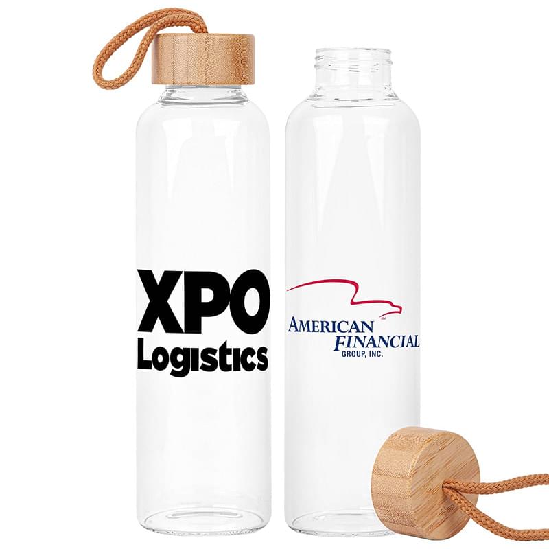 Vidro Glass & Bamboo Bottle 18oz. 1