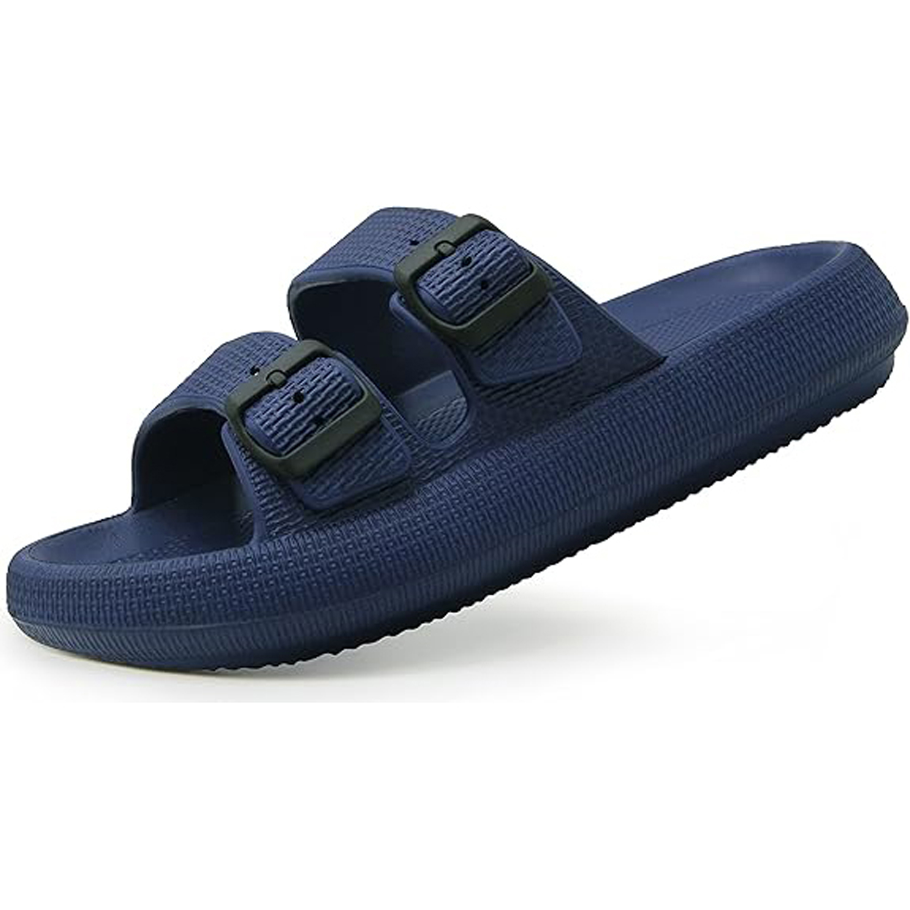 EVA Double Buckle Adjustable Flat Sandals 2