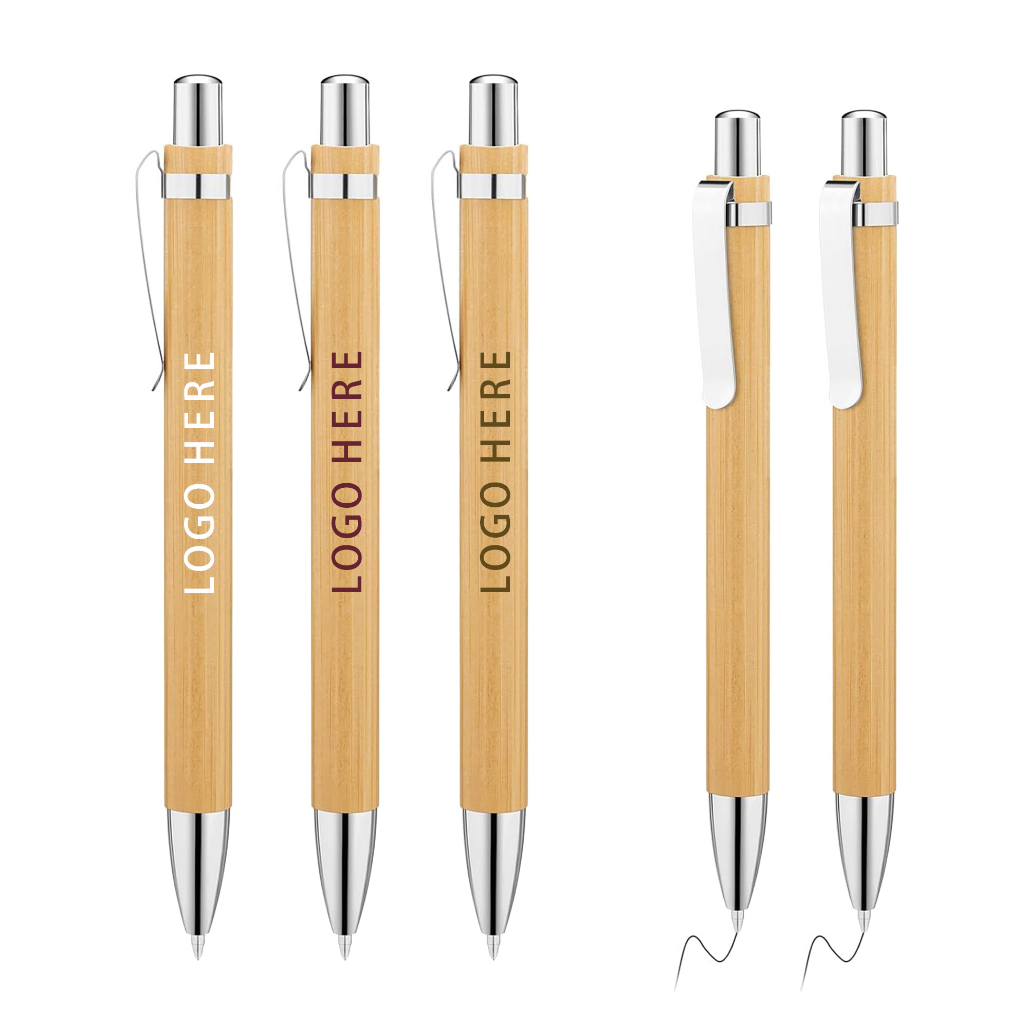 Bamboo Wood Ballpoint Pens 2