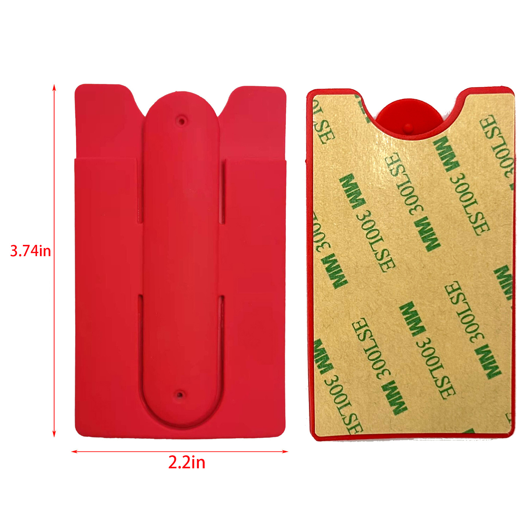 Silicone Phone Wallet with Kickstand 1
