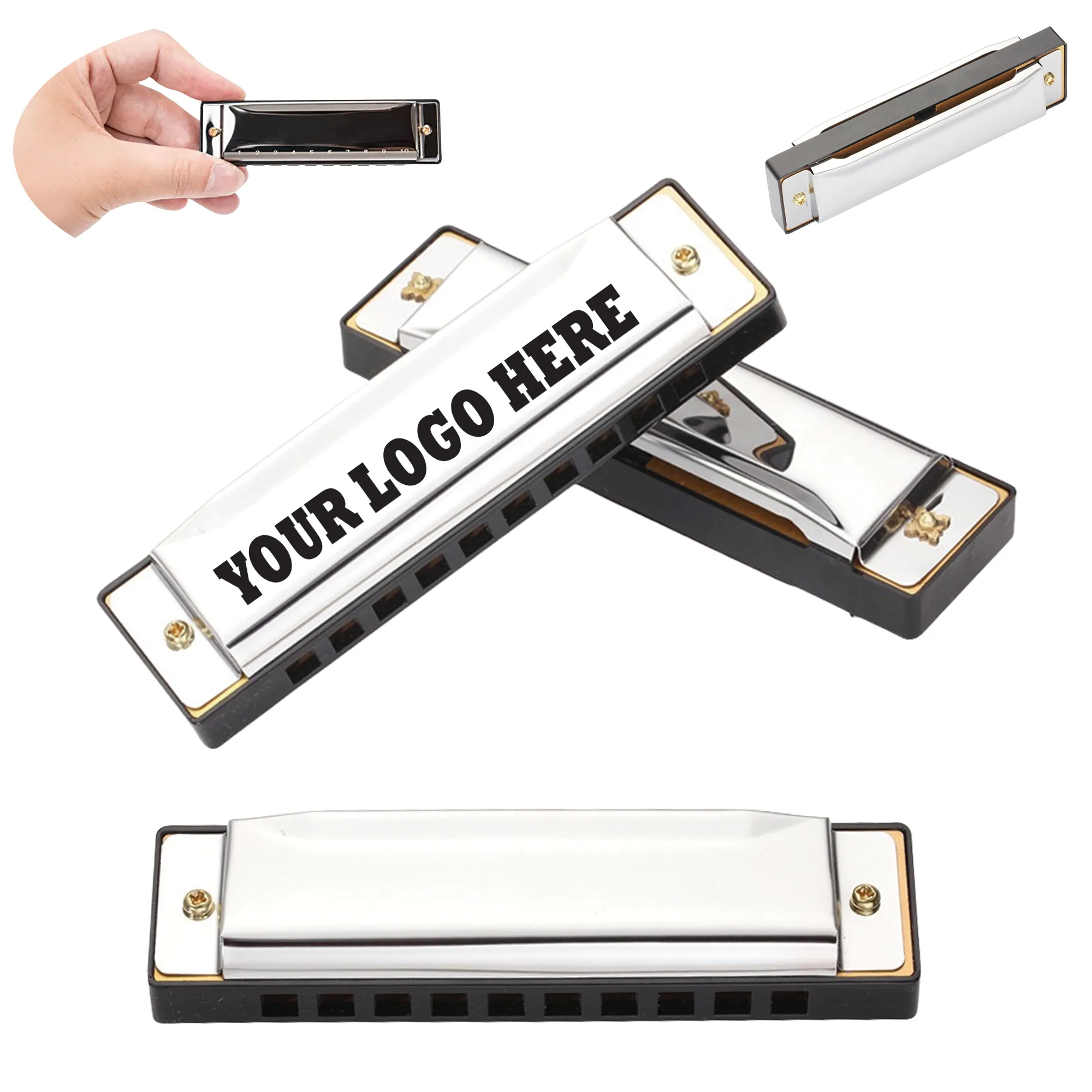 High-quality 10 Holes Metal Harmonica
