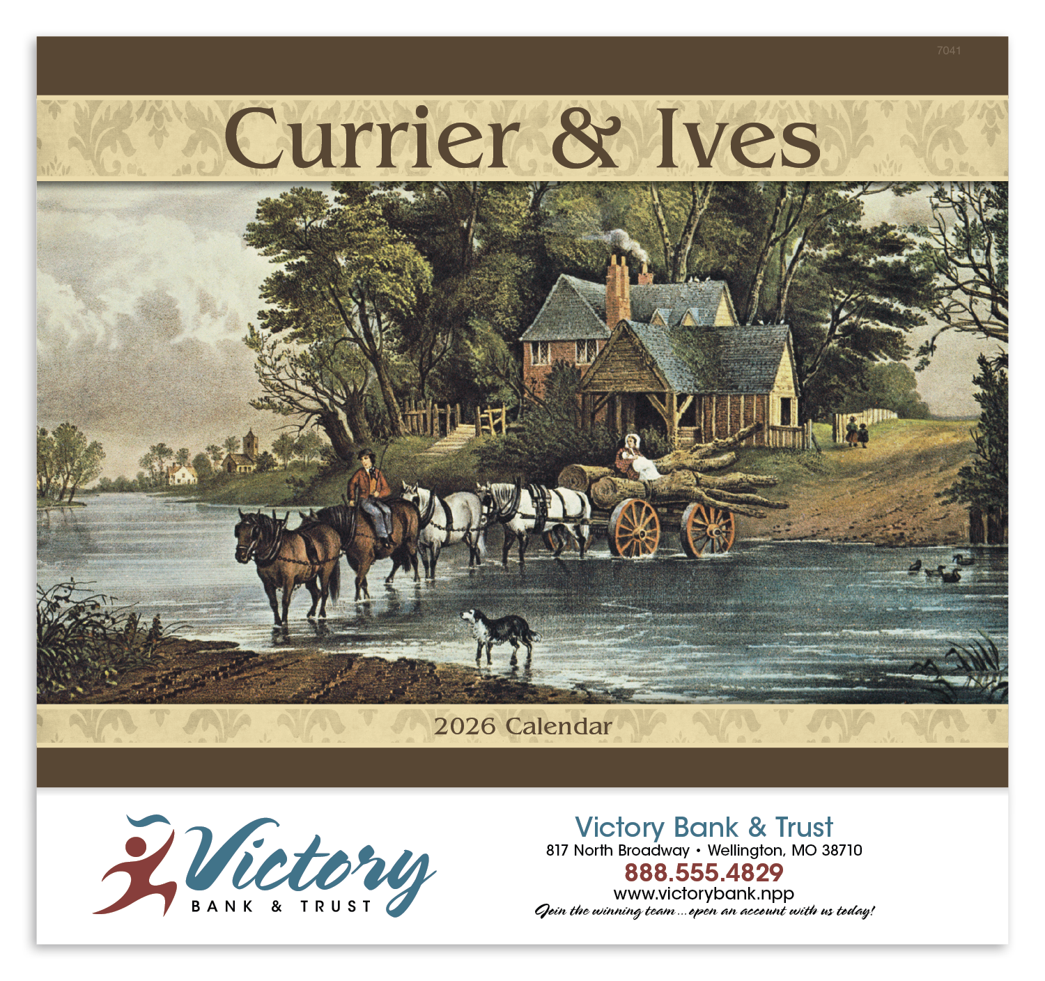 Good Value™ Currier & Ives - Stapled Calendar 30