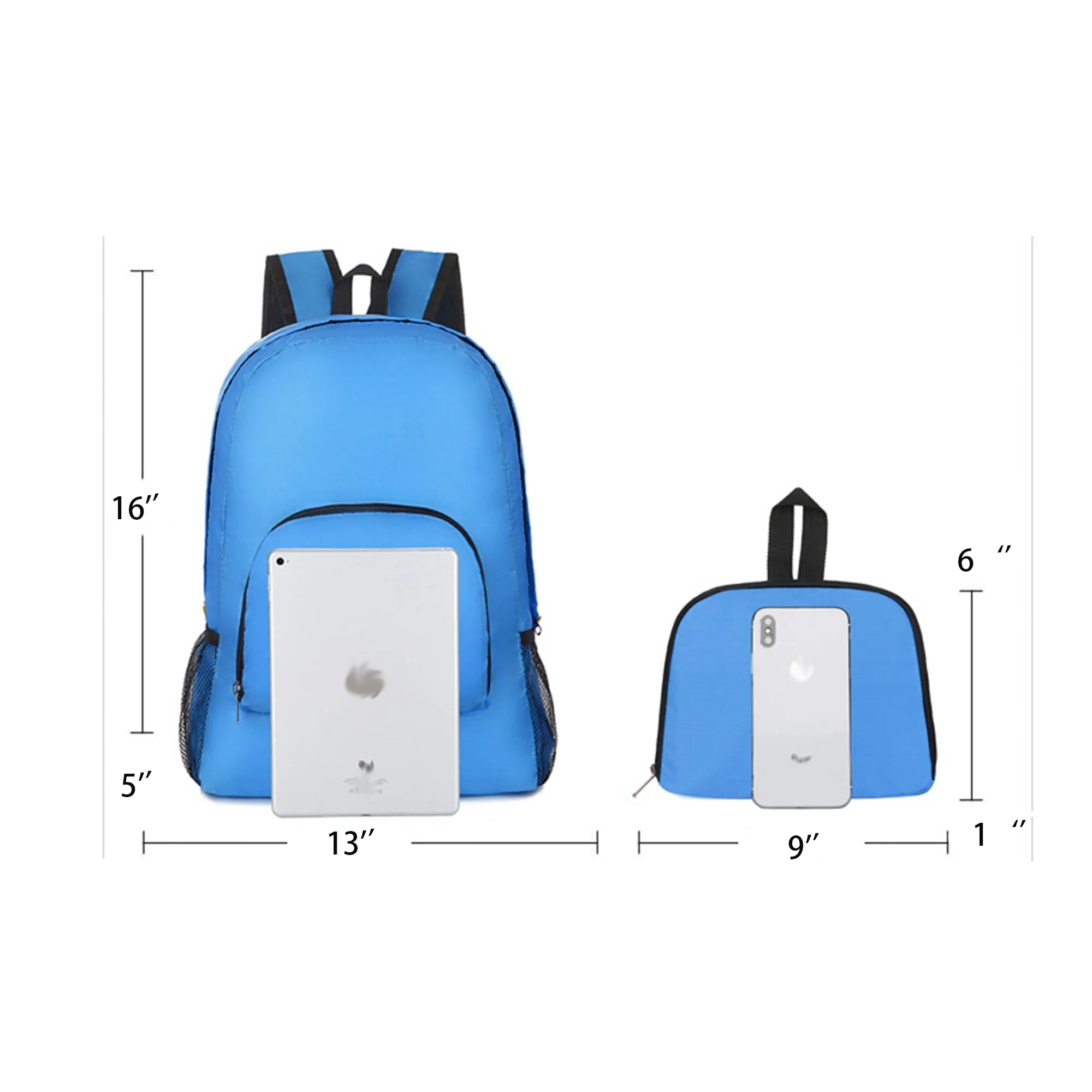 Stock Lightweight Foldable Student Outdoor Travel Book Bag 2