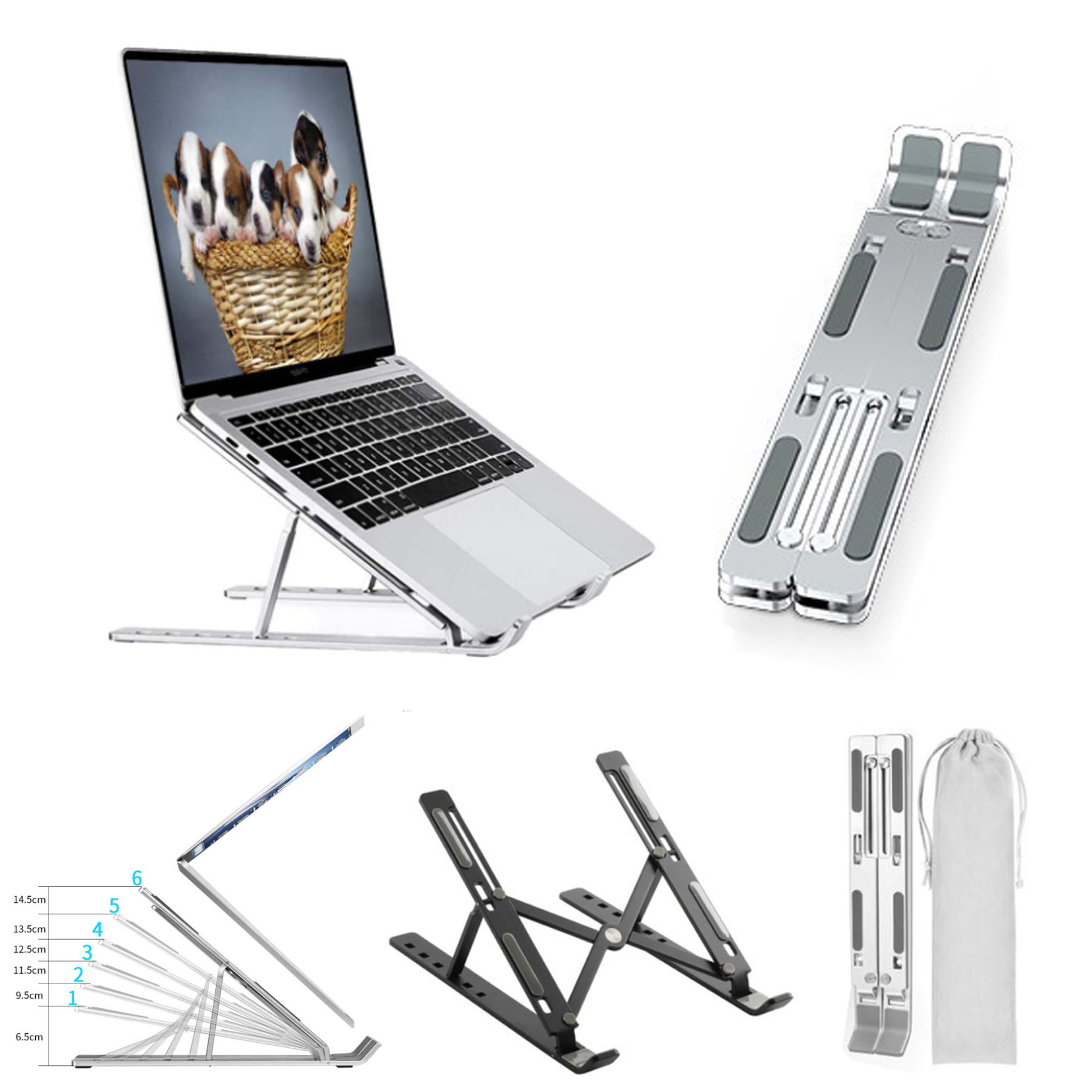 Aluminum Adjustable Laptop Stand 1