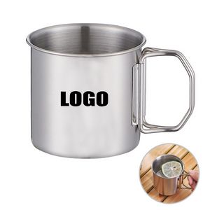 Versatile 540ml Foldable Handle Stainless Steel Cup 3