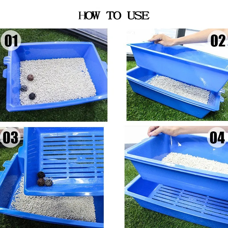 3-in-1 Open Cat Litter Box 2