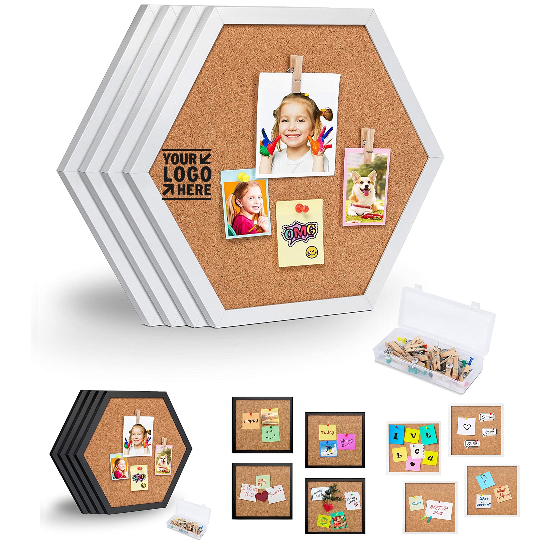 Cork Board Pin Board for Walls with Frame 3