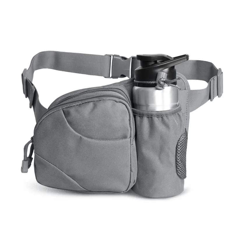Nylon Hiking Waist Bag With Water Bottle Holder 7