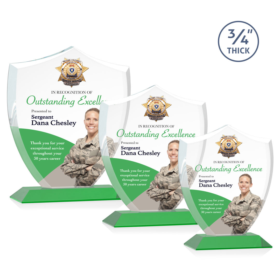 Scudo Shield VividPrint™ Award - Green