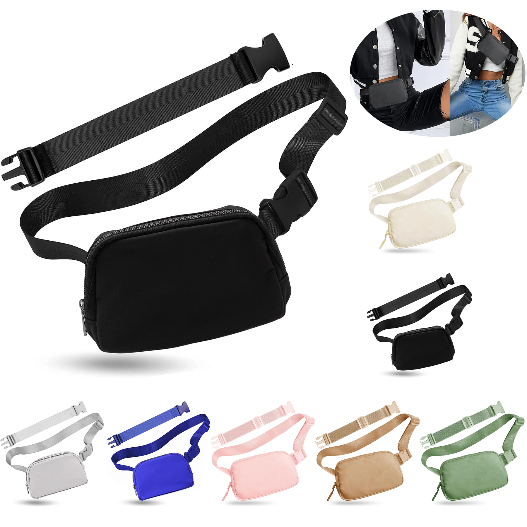 Belt Bag for Women Men