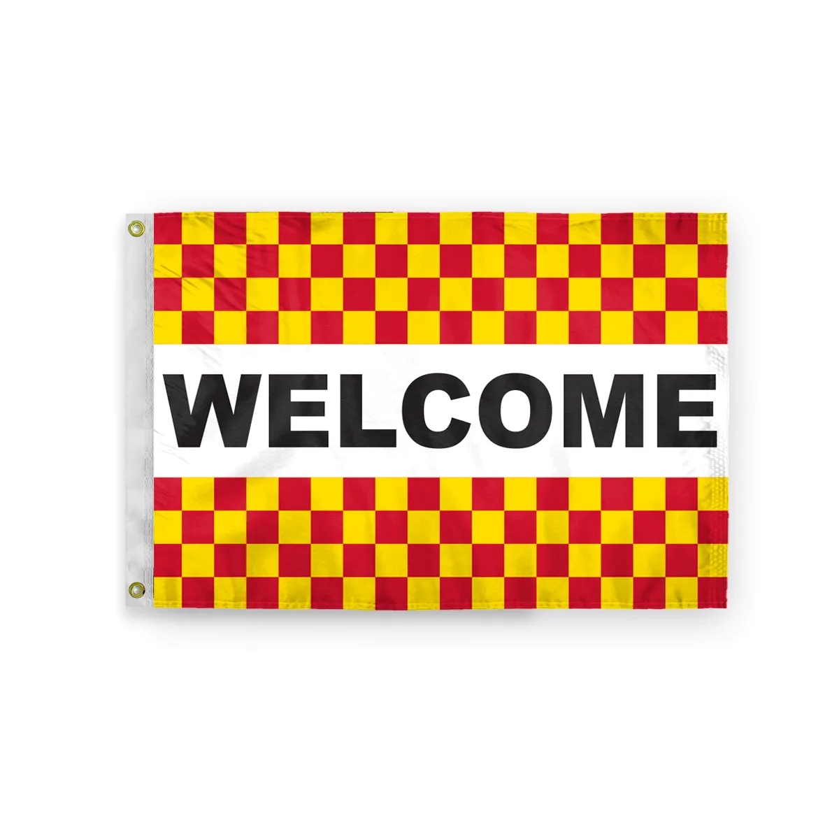 Checkered Message Flag - 4' x 6' 2