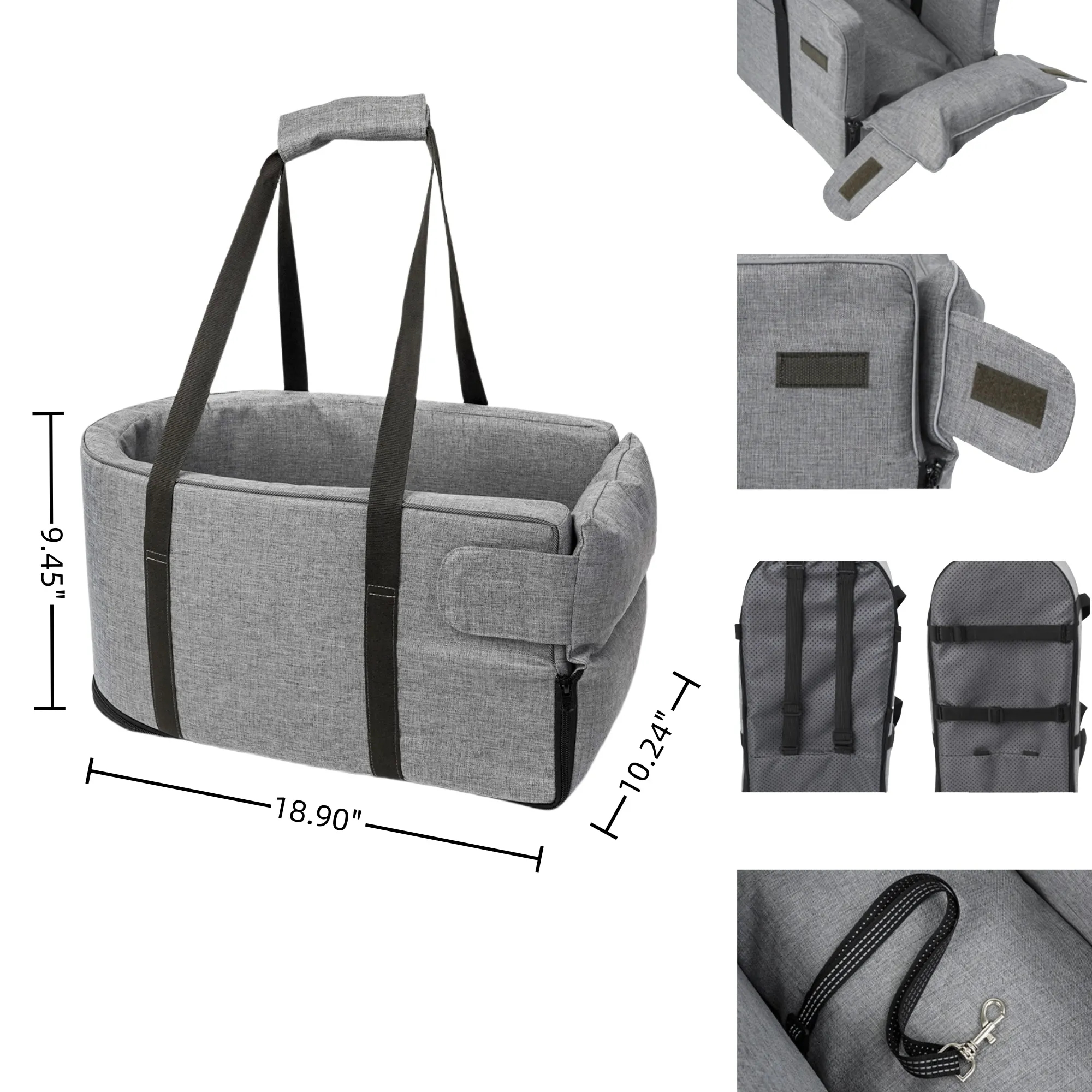 Pet Car Seat Bed - Portable Design For Travel 5