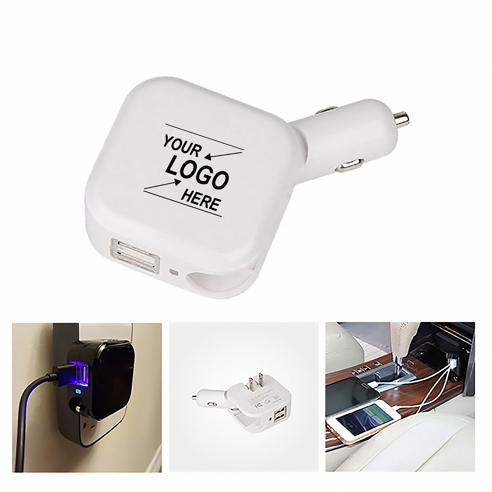 Dual USB Wall & Car Charger 2