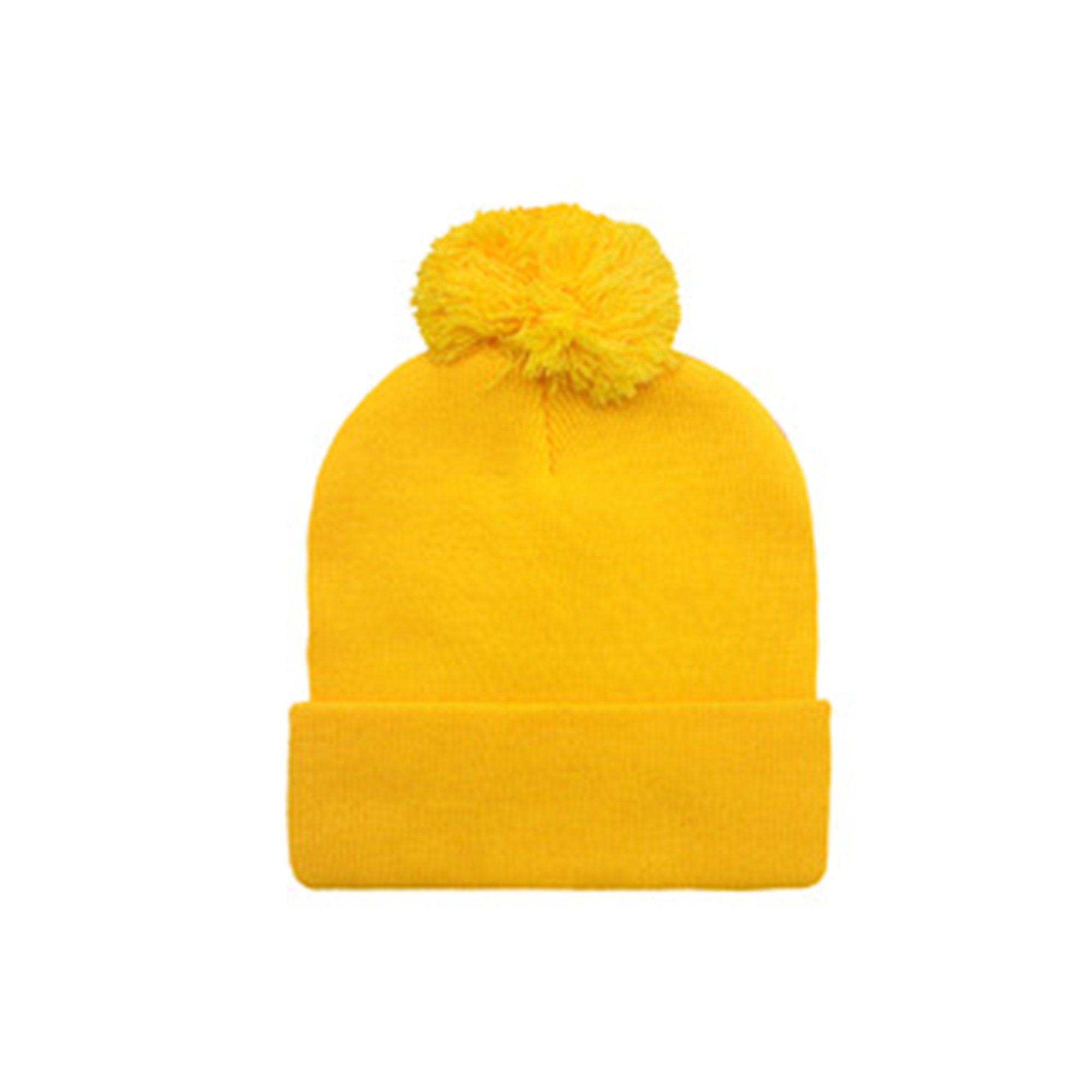 Winter Pom Knit Hat With Jacquard Logo 14