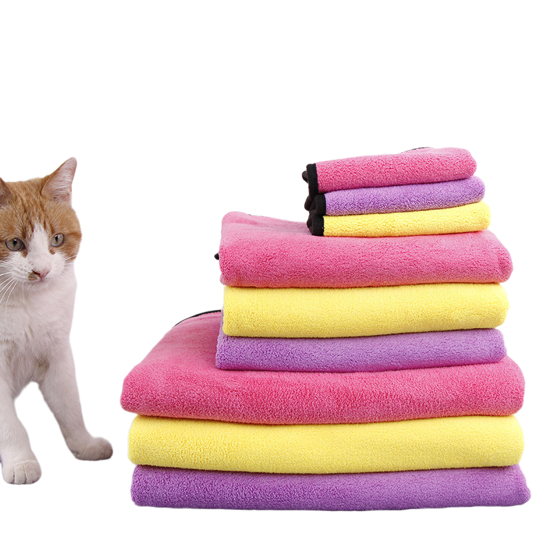 Custom Gift Coral Fleece Pet Dog & Cat Towel - Large 7