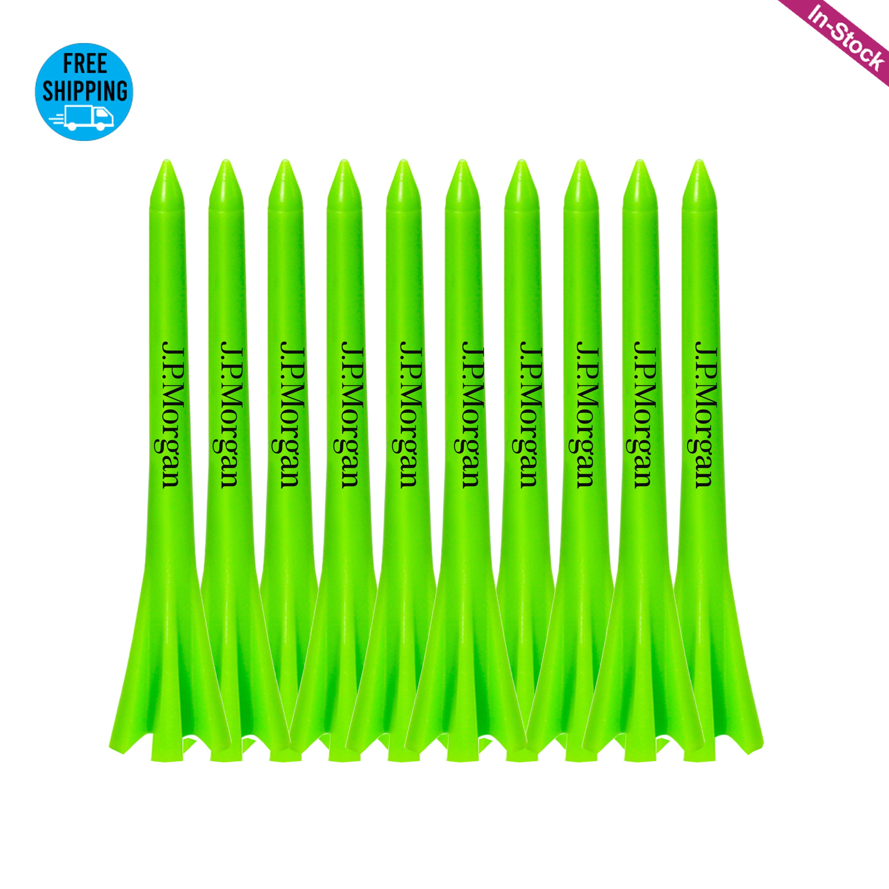 10 Premium Prong Golf Plastic Tees 2-3/4'' 2