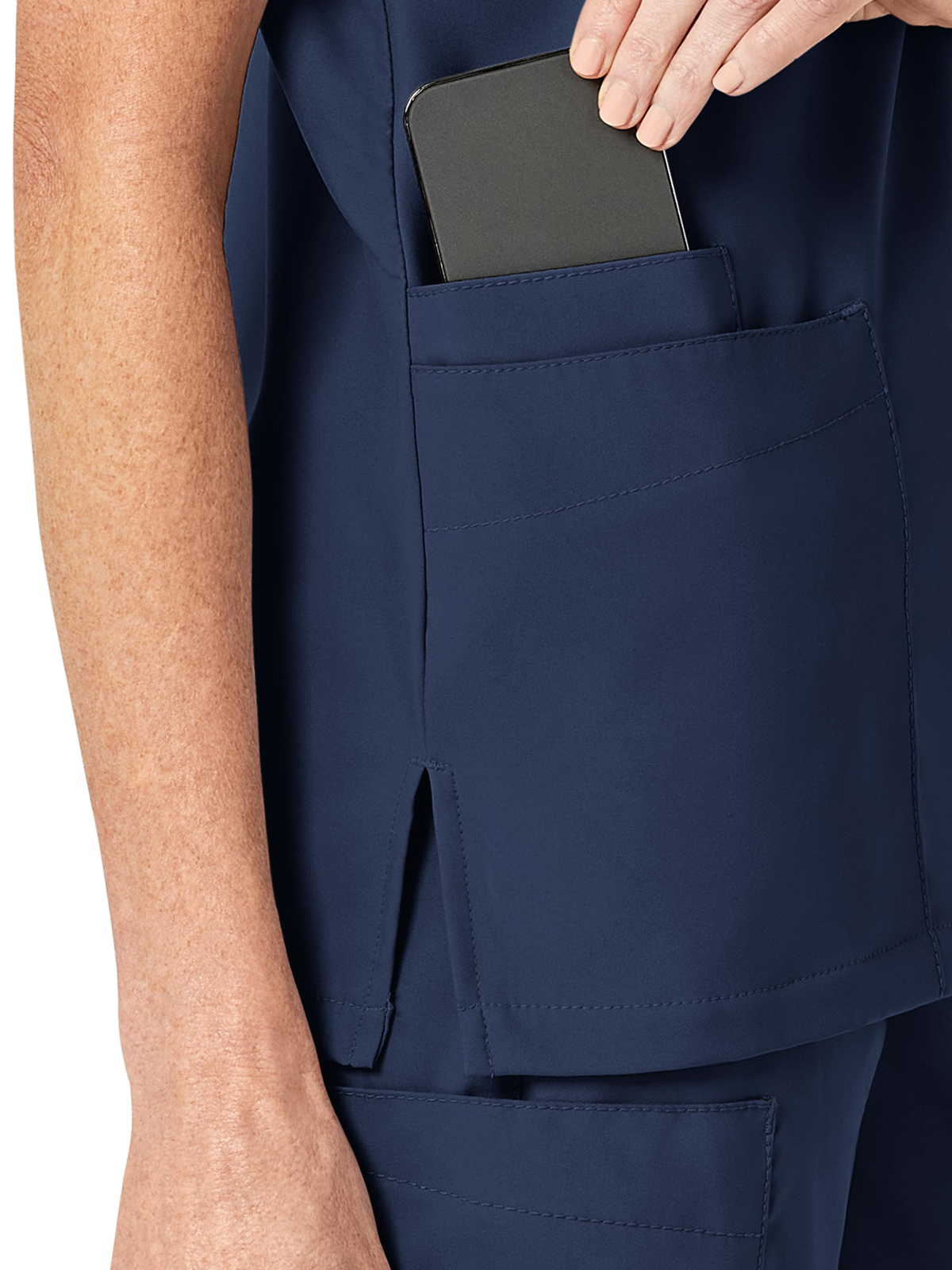Wink - W123 - Unisex 4-Pocket V-Neck Top 24