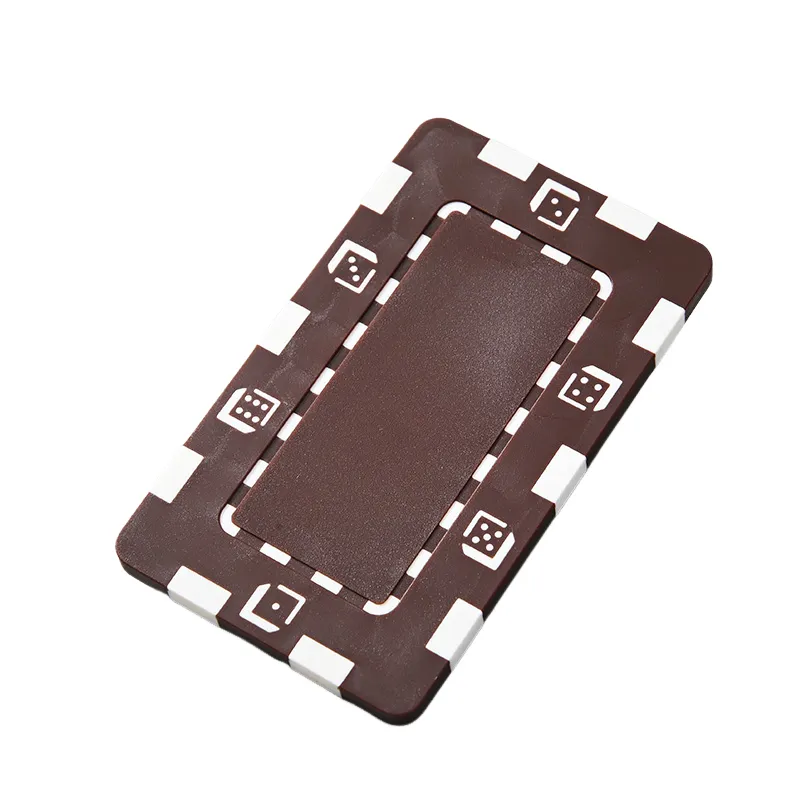 Rectangular Poker Chip 1.77x2.95 Inch Durable ABS Design 18
