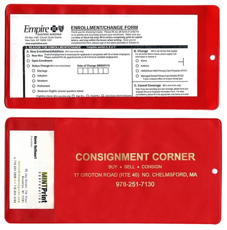 XL Policy Holder w/ Extra Pocket (opens on short side) 1