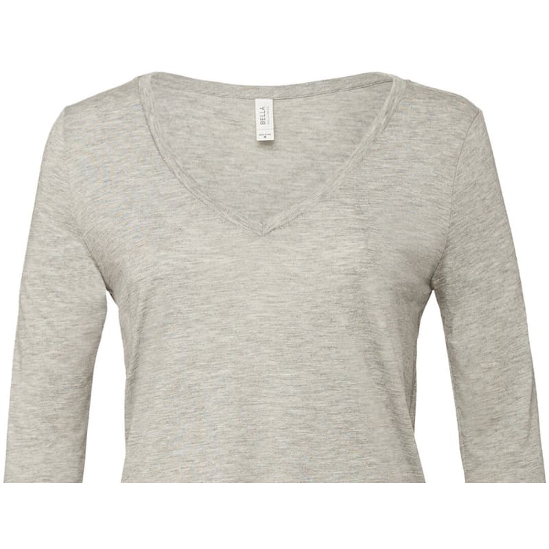Bella + Canvas Ladies' Flowy Long-Sleeve V-Neck 15