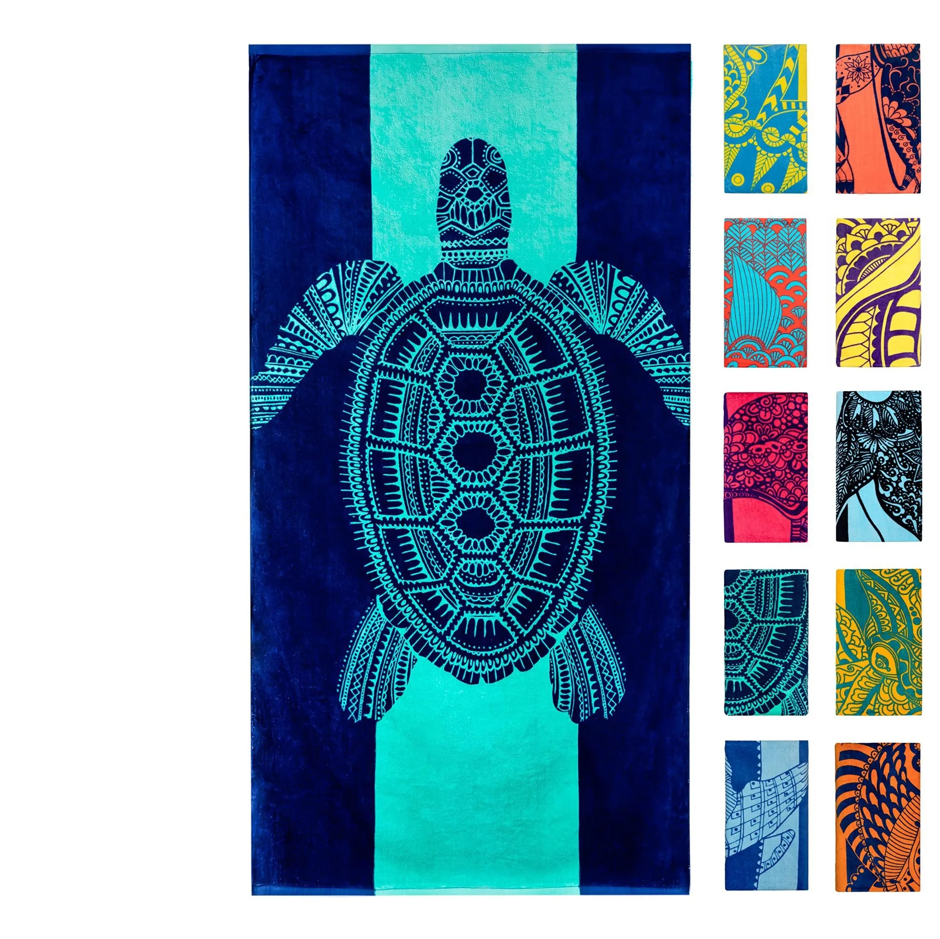 Full Color Beach Towel - 31.5'' x 63'' 8