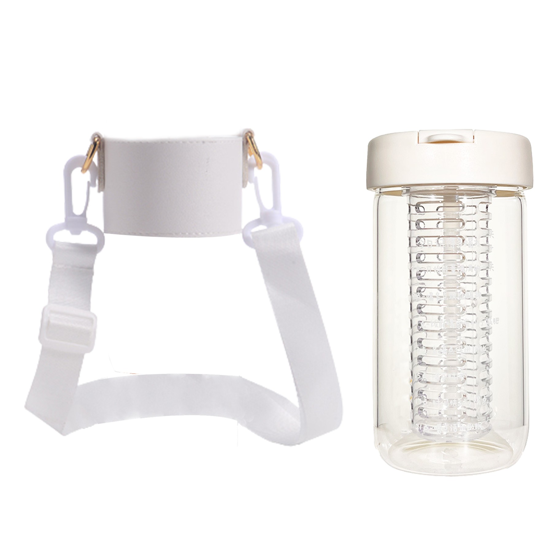 17Oz Fruit Separation Straw Bottle W/Sleeve 2