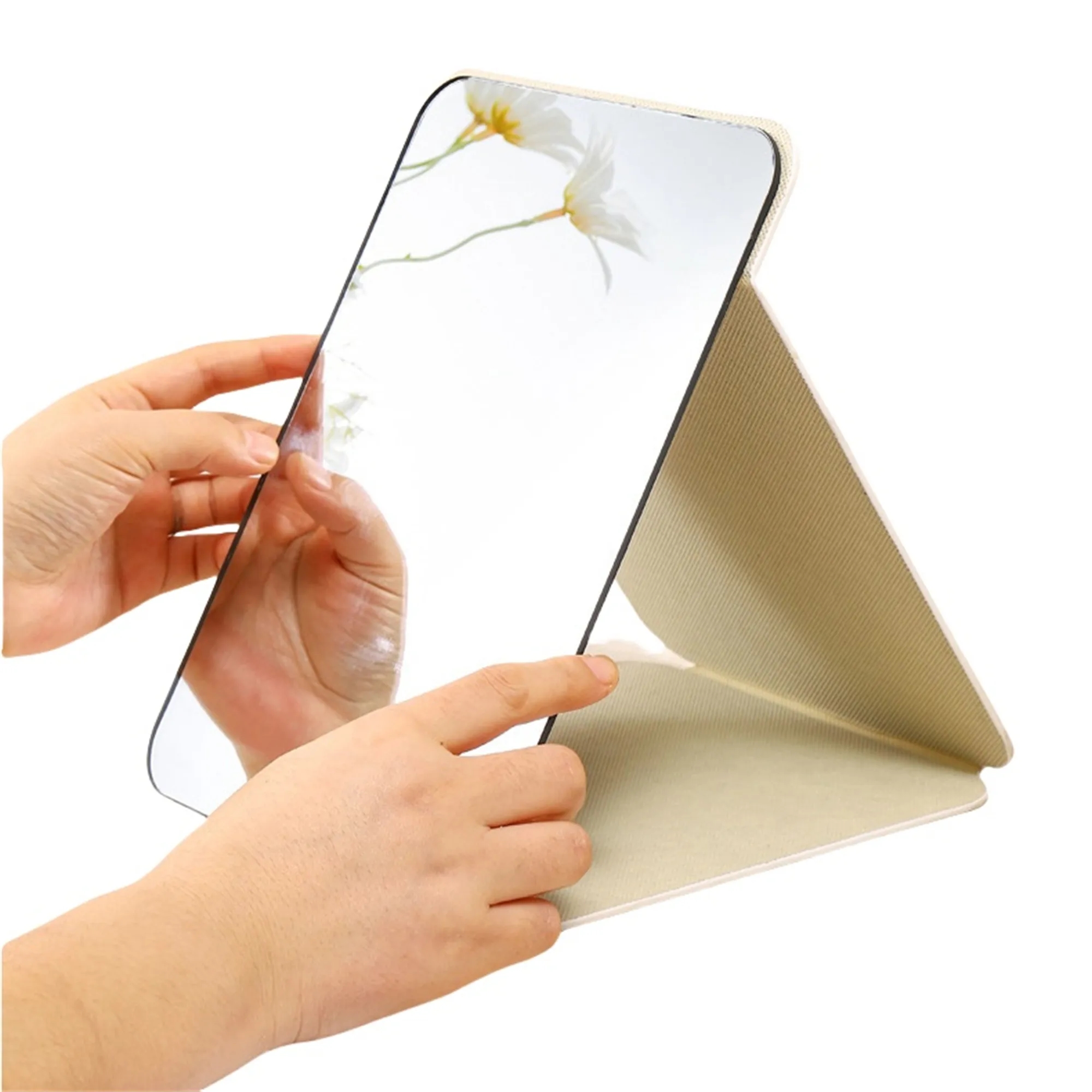 Shatterproof Ultrathin Folding Makeup Mirror 4