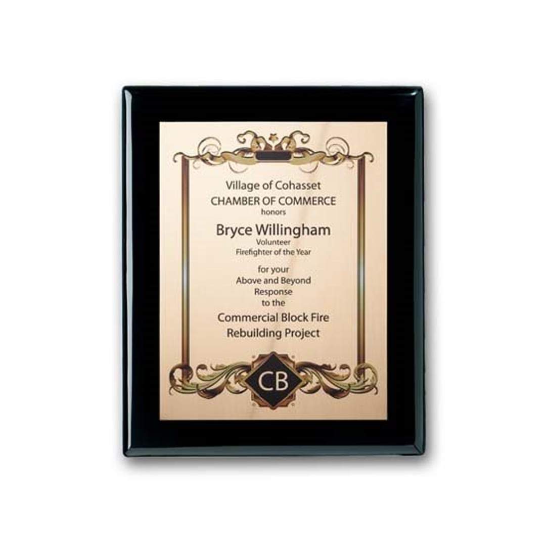 SpectraPrint™ Plaque - Ebony Gold