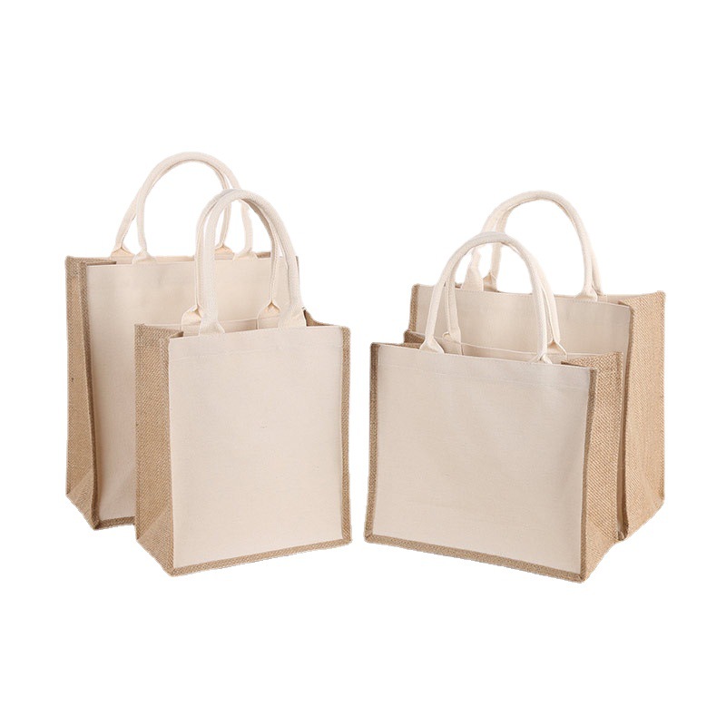 Recyclable Jute Cotton Tote Bag 1