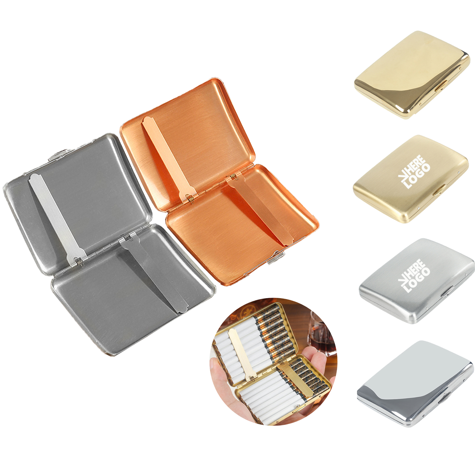 Portable Metal Moisture-proof Cigarette Case 1