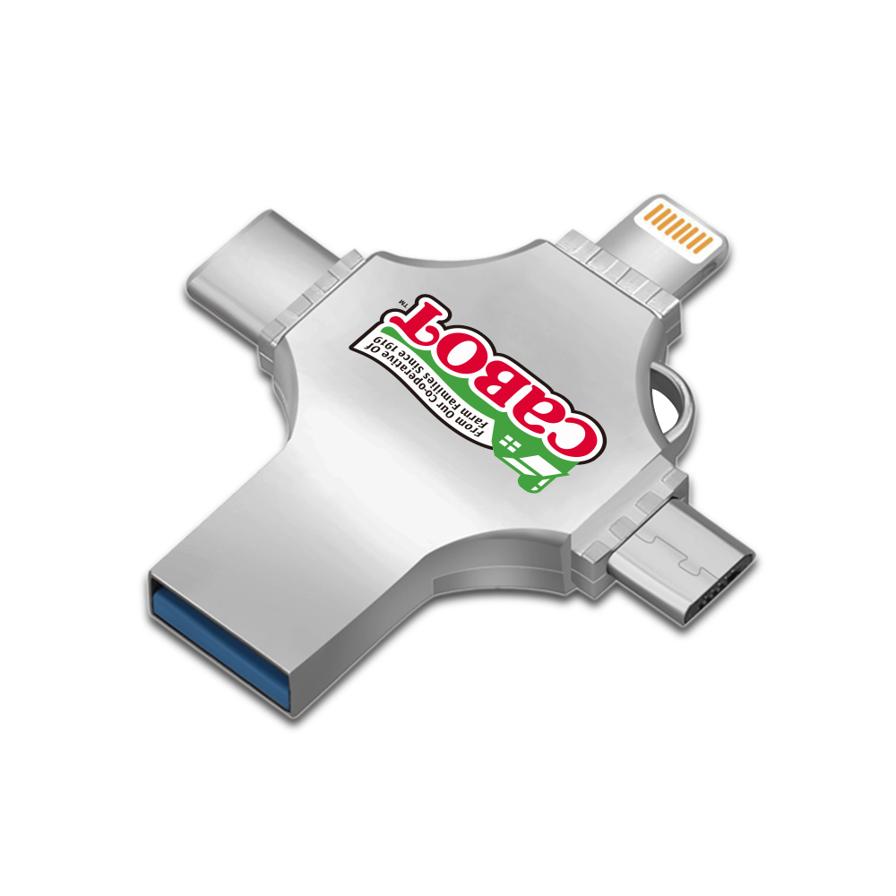 Cicero 3 Way Metal USB 4