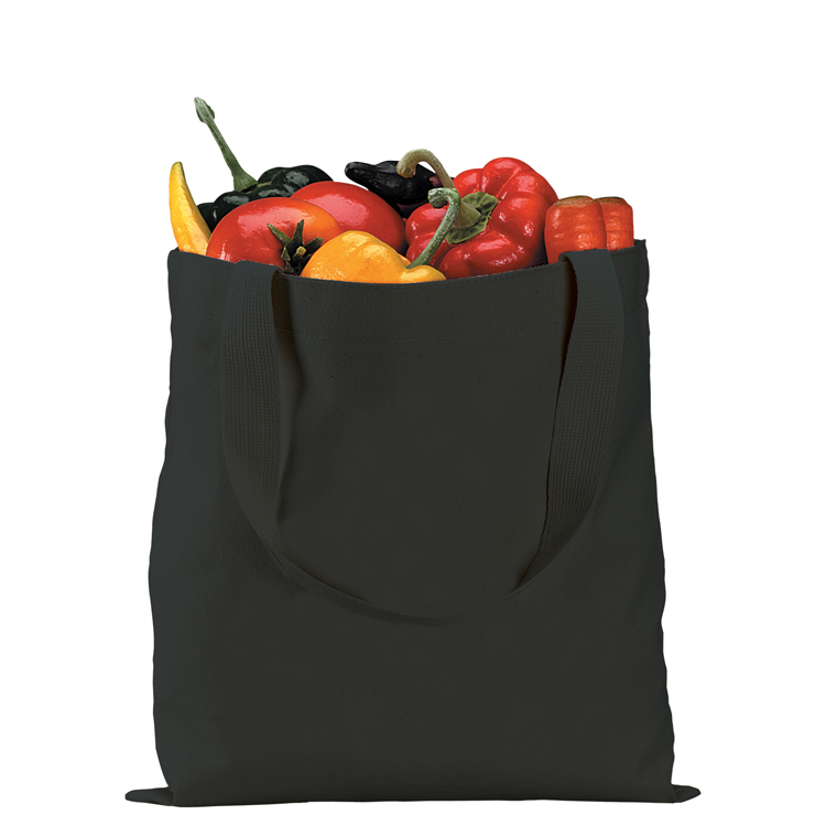 12 oz. Econo Black Cotton Tote 3