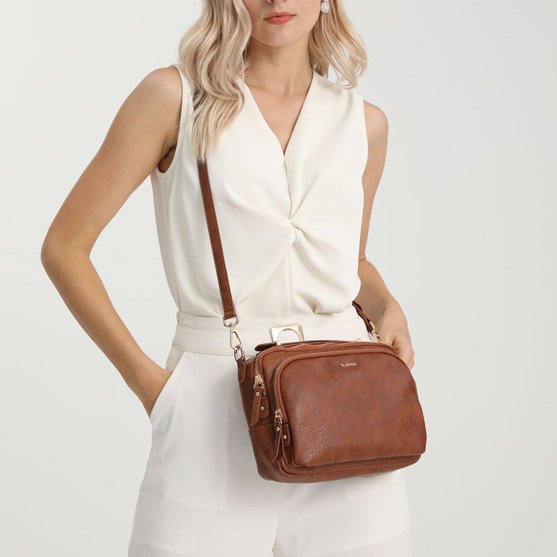 Pu Small Open pocket Crossbody Bag Women 3
