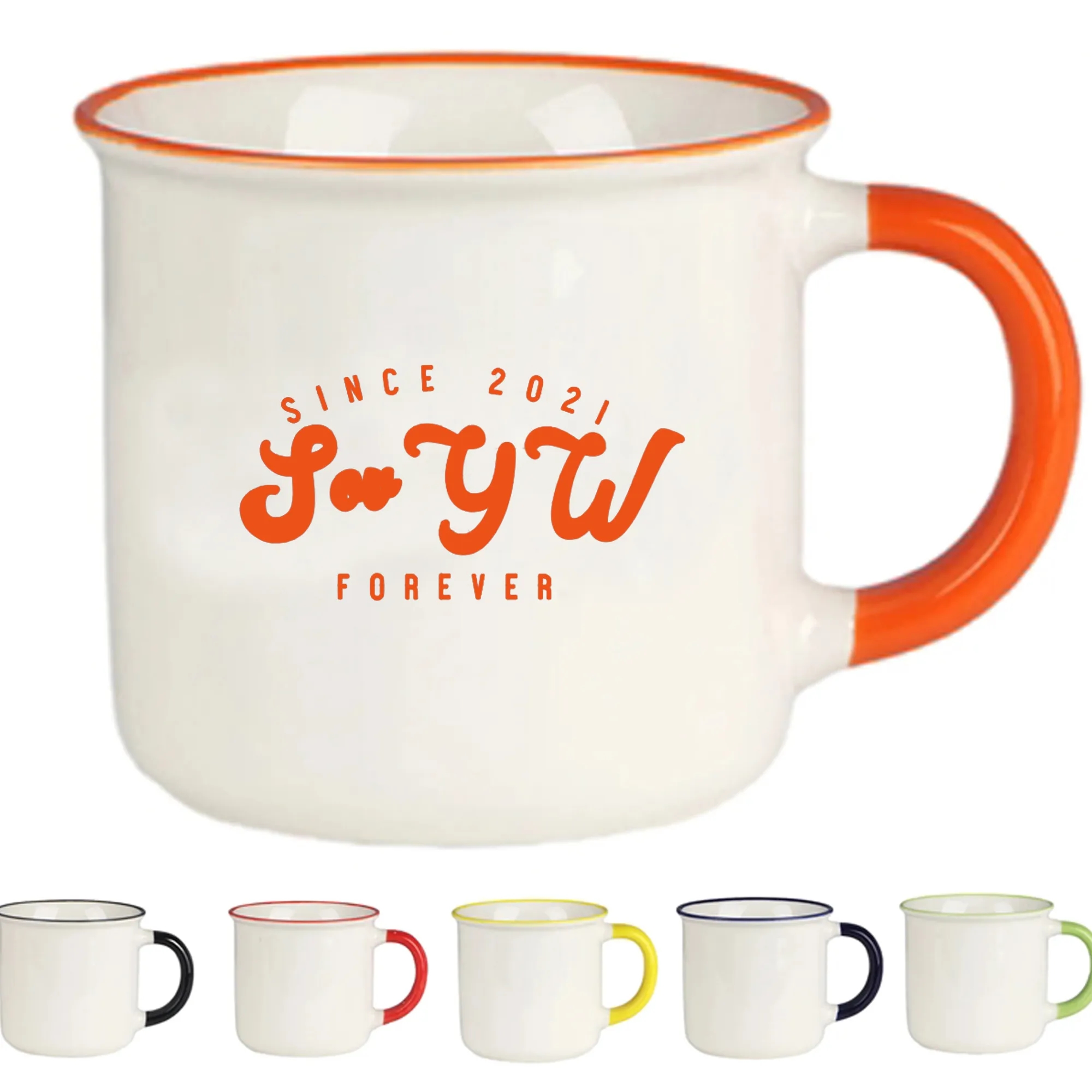 14 oz Coloured High End Ceramic Mug