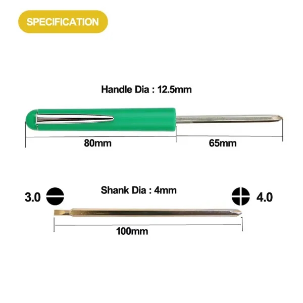 Custom Jumbo Reversible Pocket Screwdriver 5