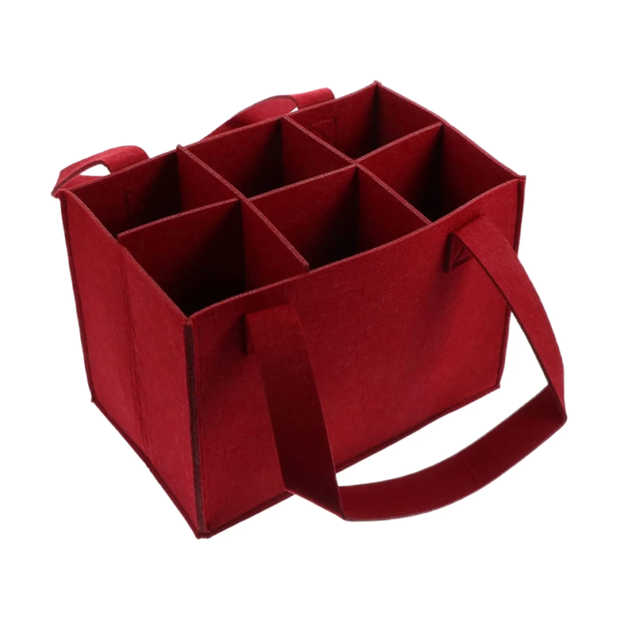 Anti-Collision Eco-Friendly Portable Divider Felt Wine Tote 5