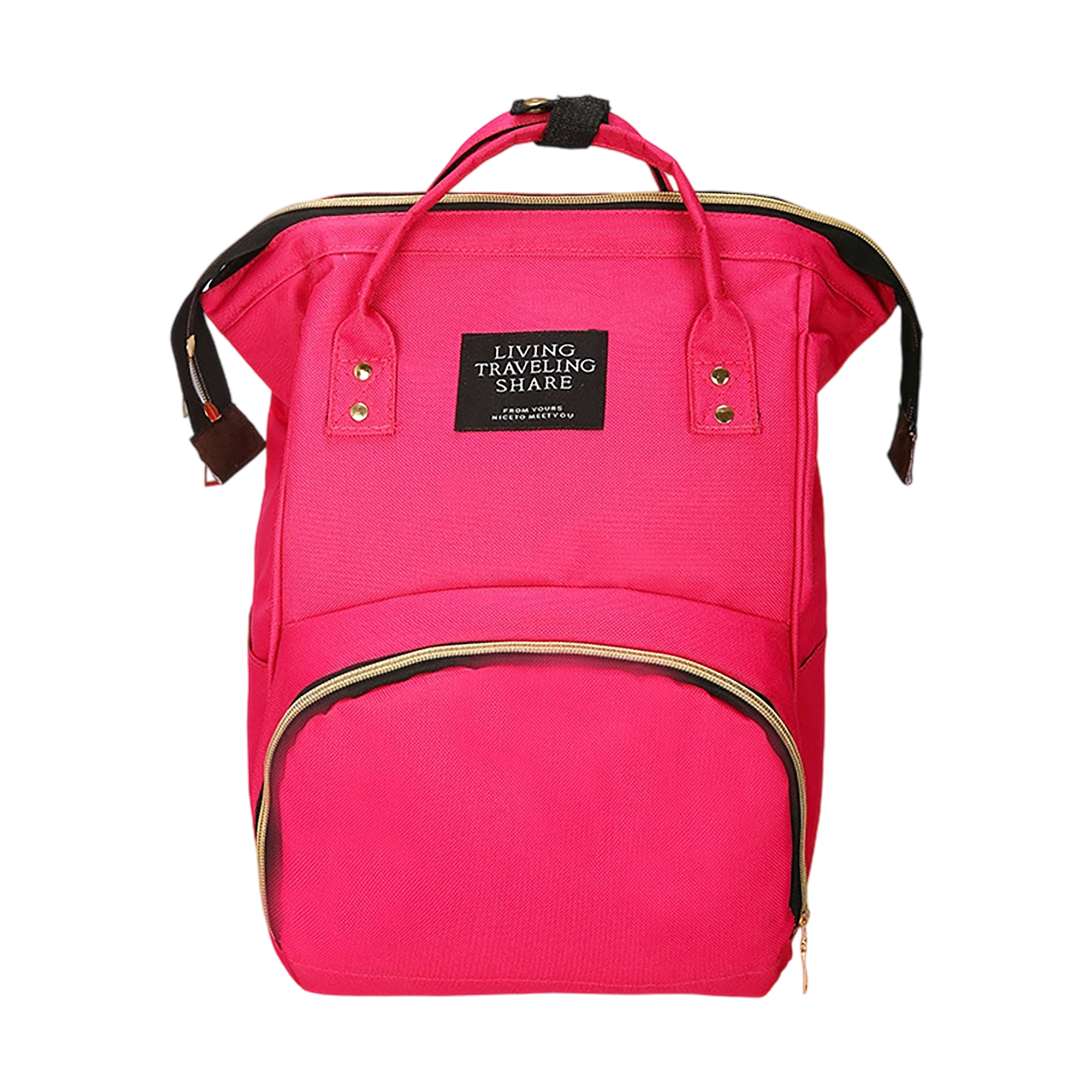 Waterproof Diaper Backpack With Wide Opening 10.7" Length x 8.3" Width x 16.6" Height 4