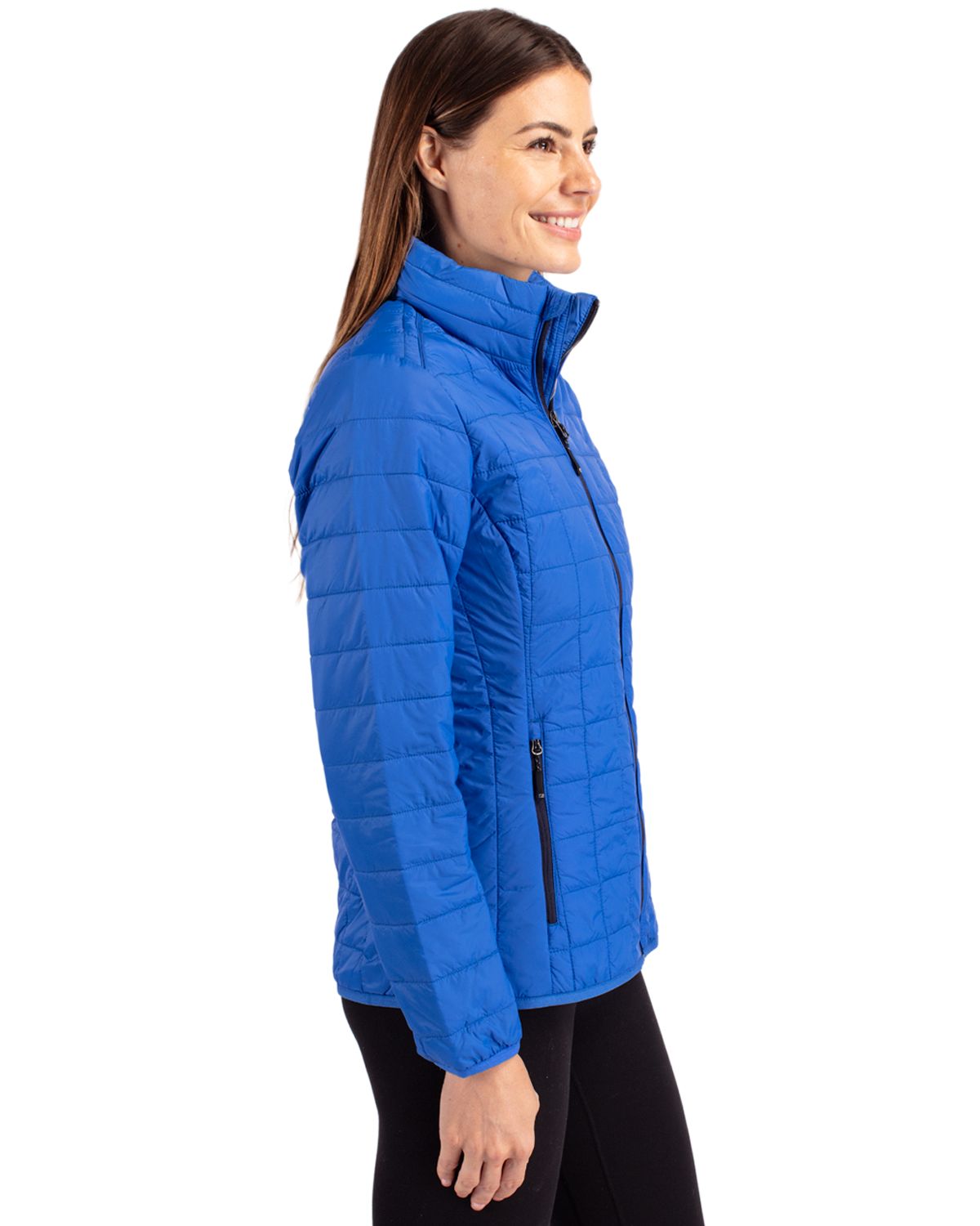 Cutter & Buck Rainier Recycled Insulated Puffer Womens Full Zip Jacket 119