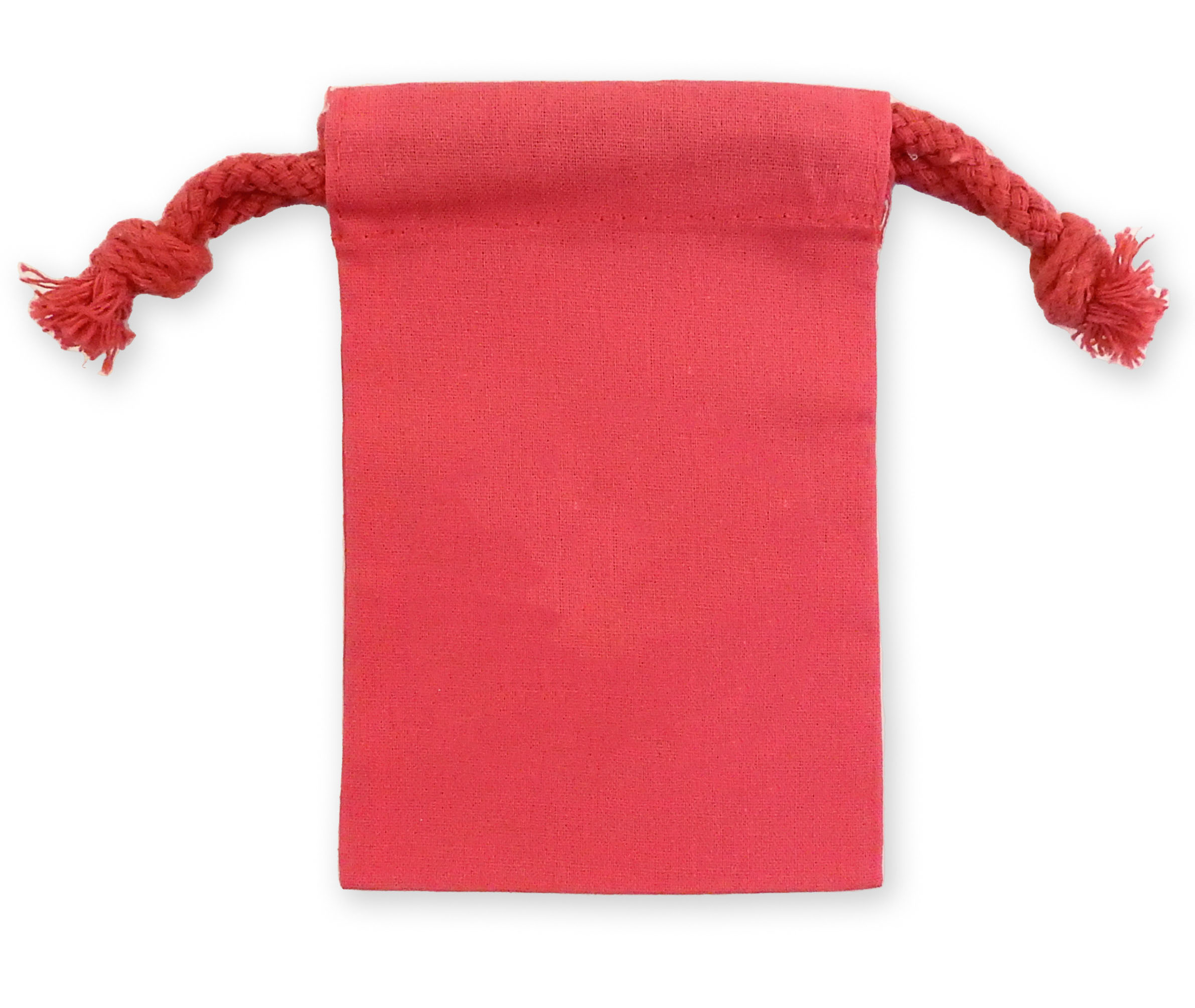 "RED" Series Cotton Drawstring Bags 4x6" 1