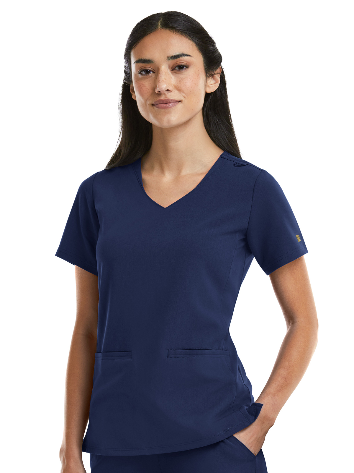 Maevn - Matrix Pro - Women's Two-Pocket Curved V-Neck Top