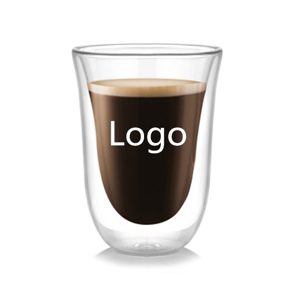 Latte Cups Double Walled Coffee Glasses Set 2