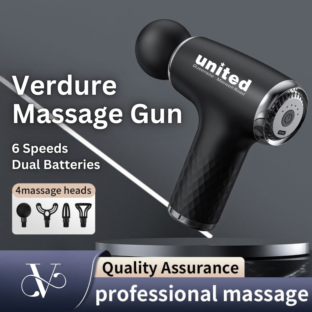 Verdure Massage Gun with 6 Speeds, Dual Batteries, and 4 Attachments in a Zip Bag 3